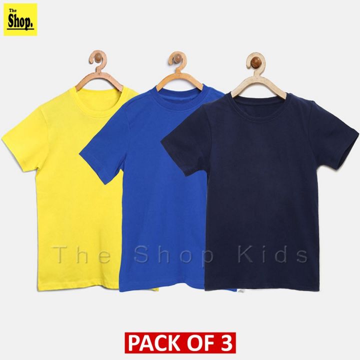 The%20Shop%20-%20Pack%20Of%203%20-%20Multicolor%20Basic%20Round%20Neck%20Plain%20T%20Shirt%20For%20Boys%20&%20Girls%20Kids,%201%20Year%20To%2014%20Years%20-%20PT1-HG3%20-%20Image%204