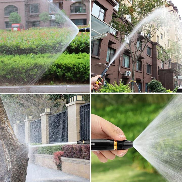 New Upgraded Car Wash Bike Wash Car Wash High Pressure Water Gun Garden Hose Sprinkler Metal Foam Throwing Car Washing Tool Washer Garden Sprayer