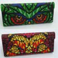 QTriangle Portable Folding Glasses Case Hard Cartoon Animal Print Pattern Glasses Storage Box Magnetic Leather Case For Eyeglass. 
