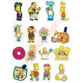 10 Pcs Simpsons Family Cartoon Stickers Pack for Laptop and Phone DIY Stickers - JangoMango Store. 