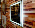 Square Glass LED Mirror | LED bathroom Mirror Home Decor | Led Light Home Decor | Wash Basin Mirror for Wall | Wall Mounted Lighted Vanity Mirror LED. LED-055. 