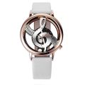 Disu Men Woman Wrist Watch Note Music Notation Leather Analog Quartz Watches Women's Watch Analog Quartz Vogue Relogio Feminino. 