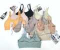 Thin Padded Non-wired Seamless, letter straps beautiful back wrap chest, vest with chest pad seamless bottom bandeau girl's bra Free Size 30 - 36. 