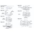 Kasana traders Kitchen Dish drying Rack for Efficient Drying Organization and storage with multiple slots and compartments to hold plates bowls glasses cutlery utensils and other Kitchenware kitchen accessories. 