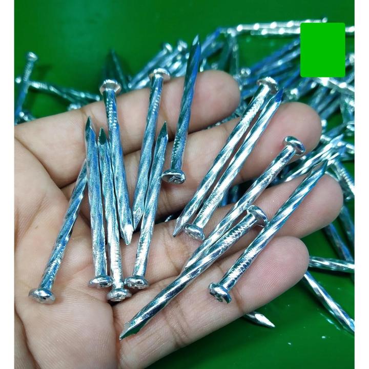 Pack of 20pcs 2 inches Taiwan Steel Hardened Nails Concrete Cement Tough Nail Wall Bricks Wood Plastic Roof Ceiling SJ Online Mart