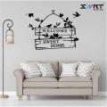 Welcome Sweet Home - Wall Sticker - Self Adhesive - Home Decor Art. 