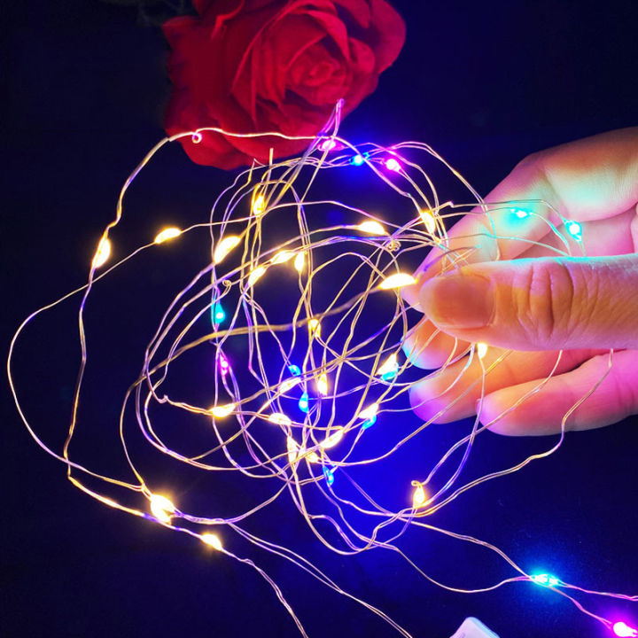 Mini Battery Operated Fairy Lights - LED Firefly String Lights for Table & Jar Decor, Home Parties, Weddings, Festivals, Crafting, AA Cell Operated, Warm White & Multicolor Starry String Lights