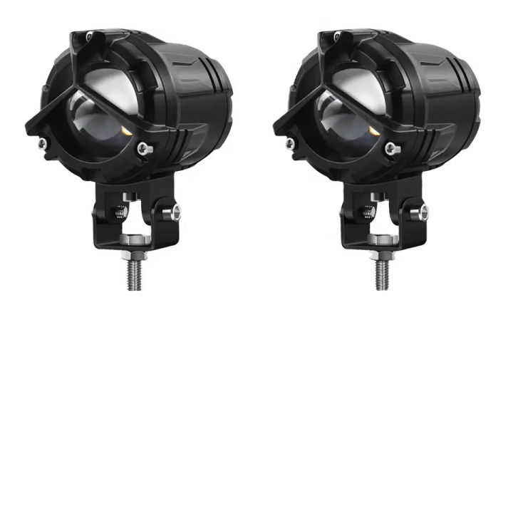 Mercedes%20Style%20Universal%20Mini%20Driving%20Light%20Super%20Bright%20Projector%20Lens%20Double%20Color%20Led%20Light%20Round%20Shape%20With%20Y%20Shape%20Front%20Frame%20Laser%20Beam%20Spot%20Projector%20White/Yellow%20LED%20Light%20Top%20Recommended%20Product%20Universal%20Fitment%20Honda,%20Suzuki,%20Yamaha%20etc%20-%20Image%205
