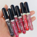 3Pcs/set Halloween Diamond Glitter Lip Gloss Kit Waterproof Glitter Liquid Black Lipstick Shimmer Lip Tint. 