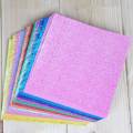 50pcs/set Square Origami Paper Single Side Shining Folding Solid Color Papers Kids Handmade DIY Scrapbooking Craft Decoration. 