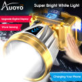 Auoyo Headlamps LED Headlight Super Bright Headlamp White Light Warm Light Headlamp Flashlight Long-distance Illumination Headlamp Flashlight Headlamps for Night Running Fishing Camping. 