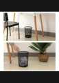 Metal Trash Can Round Dust Bin Waste Container Wastebasket For Office Kitchen Room, Round Metal Mesh Waste Paper Basket Office Dustbin Trash Can Home Office Sturdy Trash Can Round Dust Bin. 