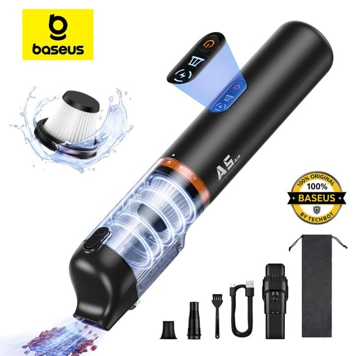 BASEUS A5 Air Car Vacuum Cleaner,  12000Pa Wireless Powerful Portable Mini Vacuum Cleaner For Car Home PC