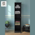 Wood Cupboard Wood Almirah 5 Shelves With Door Storage Cabinet, Cupboard Almari. 