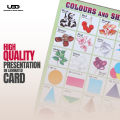 Colors and Shapes Wall Poster  | Colours Name Wall Chart for Classroom | Shapes Identification for Preschool Kids | Wall Chart Presentation on 200 Gram Card 20*30 inches. 