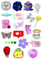 Random Mix Colorful Sticker Pack (20/40/60/80/100 Pcs) 2 Inch Premium Quality Stickers for Laptop, Bottle, Phone, Scrapbook, Wall, Diary – Perfect for Colorful Fans, Lovers & Collectors. 