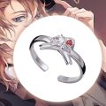 Anime Bungo Stray Dogs Rings Dazai Osamu Nakahara Chuuya Adjustable Unisex Halloween Ring Cosplay Fashion Accessory Jewelry Gifts. 