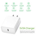 Original iPhone charger 20W - PD charger for All iPhone Devices - Charger for 14 Pro Max 13 Pro Max 12 11 Pro - Fast Charging - Mfi Certified. 