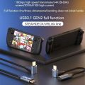 Right Angle USB C 3.2 10Gbps 4K@60Hz Data Cable Type-C PD QC 5A 100W Fast Charging Cord for Tablet Steam Deck Rog Ally VR Link. 