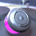 Rechargeable Mini Wireless Bluetooth Speaker Colorful Flame RGB Lights Wireless Mini Speaker Bluetooth Woofer Portable Speaker With Big Sound High Bass Woofer For Home , Mobile , PC Computer & Laptop - Supports SD Card , USB , FM Radio. 