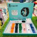 Ultra 7 in 1 Strap Smartwatch 49mm | Series 8 Ultra Smart Watch 49mm with 7 pair Stras | Bluetooth Calling | Sports Mood. 