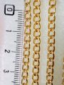 2 .5 Yards of 4mm Silver, Gold-Finished Durable Metal Chain Links for Crafting and Jewelry | Purse Clutches Cross Body Bags Chain Cute Elegant Perfect for Crafting, Jewelry Making, and Various DIY Crafts, and Decorative Enhancements. 