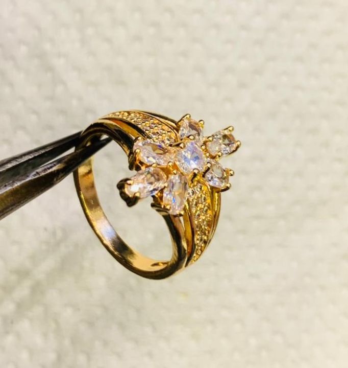 women and girls 22k gold plated casting finger ring