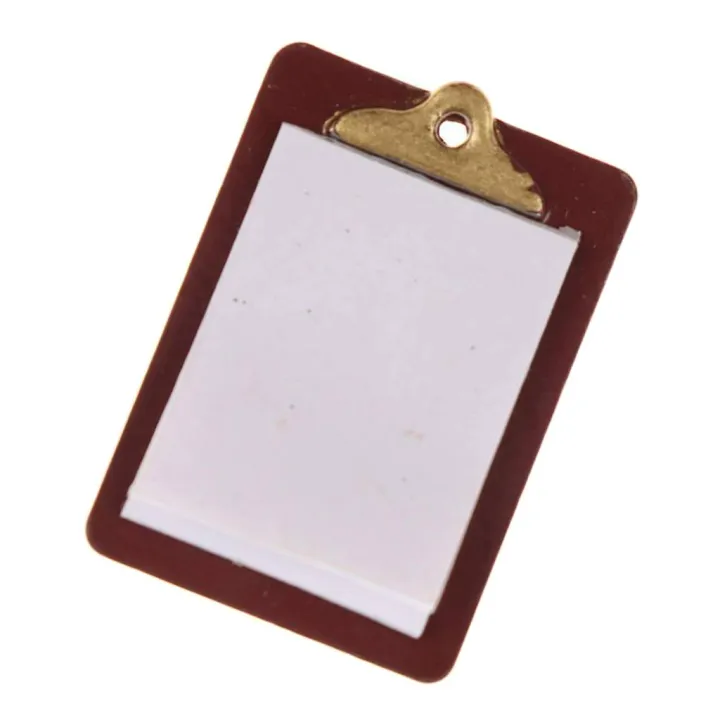 1/12%20Scale%20Mini%20Dollhouse%20Miniature%20Accessories%20Paper%20Clipboard%20Model%20Toy%20-%20Image%202