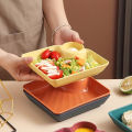 Set of 4 Compartment Serving Trays with Sauce Holders – Stackable Plates for Fries, Dips, Salsa, Chips, and Appetizers – Reusable Food Platters for Restaurants, Catering, Picnics, and Takeout. 