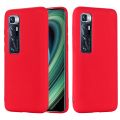 For Xiaomi Mi 10 Ultra Pure Color Liquid Silicone Shockproof Full Coverage Case. 