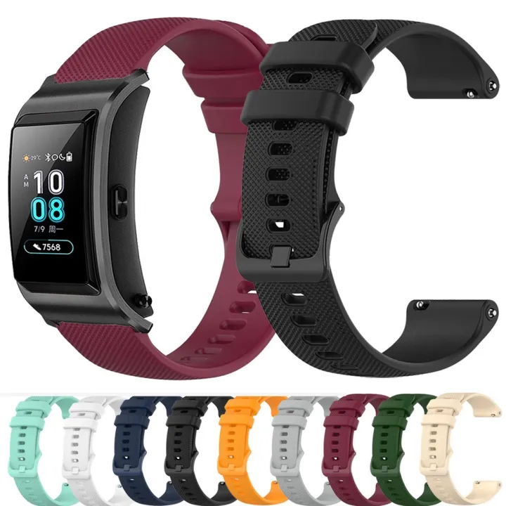 For%20Huawei%20Talkband%20B5%20Silicone%20Watch%20Strap%20Replacement%20sports%20watchbands%20Small%20plaid%20Bracelet%2018mm%20Watch%20band%20Huawei%20B5%20-%20Image%203