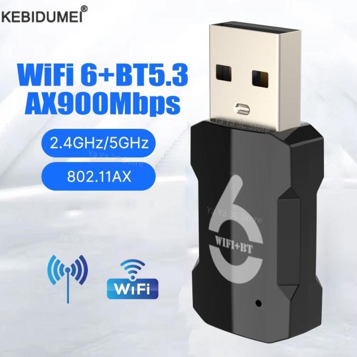 AX900 USB WiFi 6 Bluetooth 5.3 Adapter 2in1 Dongle Dual Band 2.4G 5.8GHz USB WiFi Network Wireless Wlan Receiver DRIVER FREE