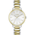 Hugo Boss Signature Two-Tone Stainless Steel Silver Dial Quartz Watch for Ladies - 1502568. 