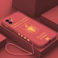 Albania Passport Cover Phone Case For iPhone 15 14 13 12 11 Pro Max Mini X XR XS MAX SE 8 7 Plus Silicone Cases with Hand Strap. 
