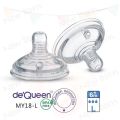 【Beiver Jewelry Store】（NEW）Tommee Tippee Puting 6CM Wide Nipple Teat Anti Colic For Feeding Bottle X Botol Susu BPA Free Silicone Pacifier. 