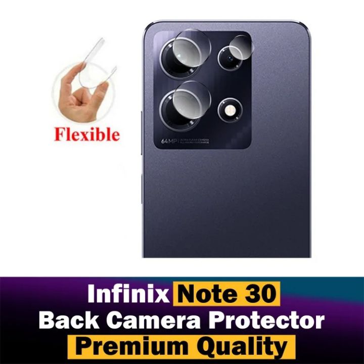 Infinix Note 30 Back Camera Glass Protector Gorilla Nano Lens Glass For infinix note30 - Transparent