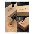 Countersink Drill Bit Set, Woodworking Chamfer Adjustable Countersink Tools on Counter Sink Holes with 1/4inch Hex Shank. 