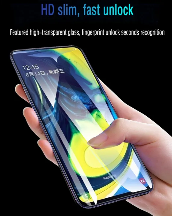 For Huawei Honor Play 9D Full Glue Tempered Glass Screen Protector Edge To Edge - Black