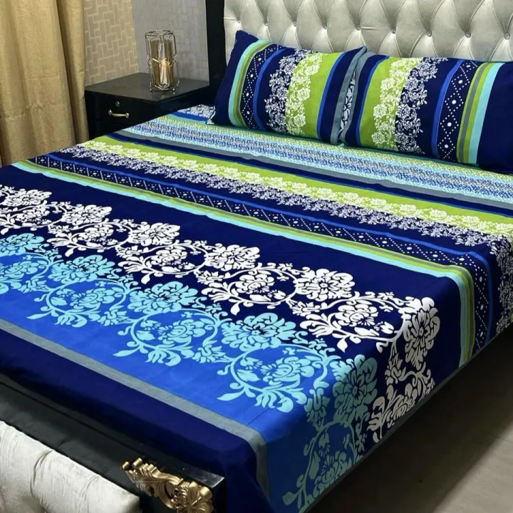 High%20Quality%20Fine%20Cotton%20Bedsheet%203%20Piece%20Set%20Double%20Bed%20Printed%203D%20Crystal%20Cotton%20King%20Size%20Bedsheet%20-%20Image%203