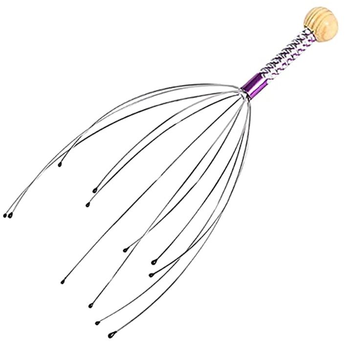 Scalp Relaxing Head Massager  Octopus Shape Multicolor 1 Pc