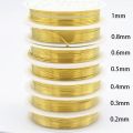 0.3/0.4/0.5/0.6/0.8/1.0mm colored copper wire for DIY jewelry making accessories. 