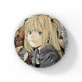 58mm Japanese Anime Death Note Enamel Pins Handmade Round Brooch L Killer Yagami Light Cosplay Badge Backpacks Jewelry Gifts. 