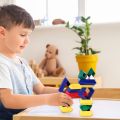 Pyramid Stacking Toy Building Blocks For Kids Creative Preschool Learning Activities Kids Blocks 3D Puzzle Brain Teasers. 