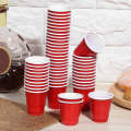 50 pcs red disposable plastic cups 5.5oz coffee drinking wedding party tableware glasses supplies. 
