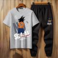 NO SIGNAL SEARCHING Printed Dragon Ball Z Goku Tracksuit For Men, Boys, Girls, Women - Soft and Comfortable Fabric T Shirt and Trouser Summer Collection. 