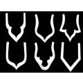 Neck Design Bukram Pasting (10 pcs) | Bukram Gala | Neck Bukram Fusing (White Color) for Sewing | Tailoring, Fashion Designing, Boutique, etc (Mix Design 10 Pieces). 