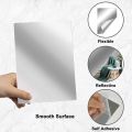 Oval Acrylic Mirror Decoration Self-adhesive Acrylic Mirror Bathroom Decorative DIY Wall Decal Stickers 3D Mirror Wall Stickers Mirror Sticker Size 200mm x 300mm. 