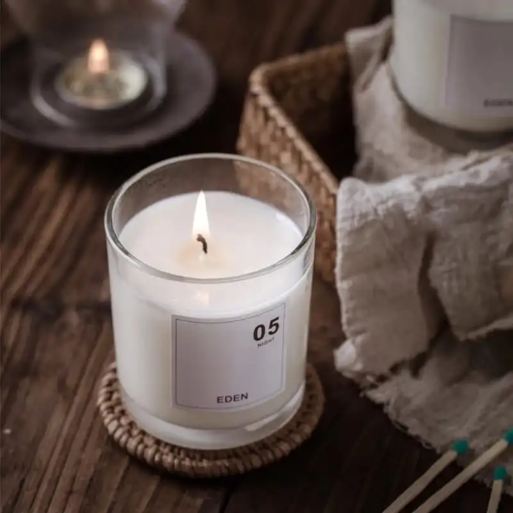 Glass Jar Scented Candle for Aromatherapy & Home Decor