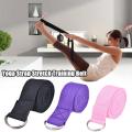 180cm Yoga Strap Stretch Training Belt Fitness Buckle 3 Elastic Durable D-ring Adjustable Color Cotton Straps Band Exer K8m3. 