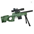 awm sniper toy Gun - Toys For Boys - Manual Reload Soft Darts - Toygun Size Approximately 30 Inches - Assorted Color. 